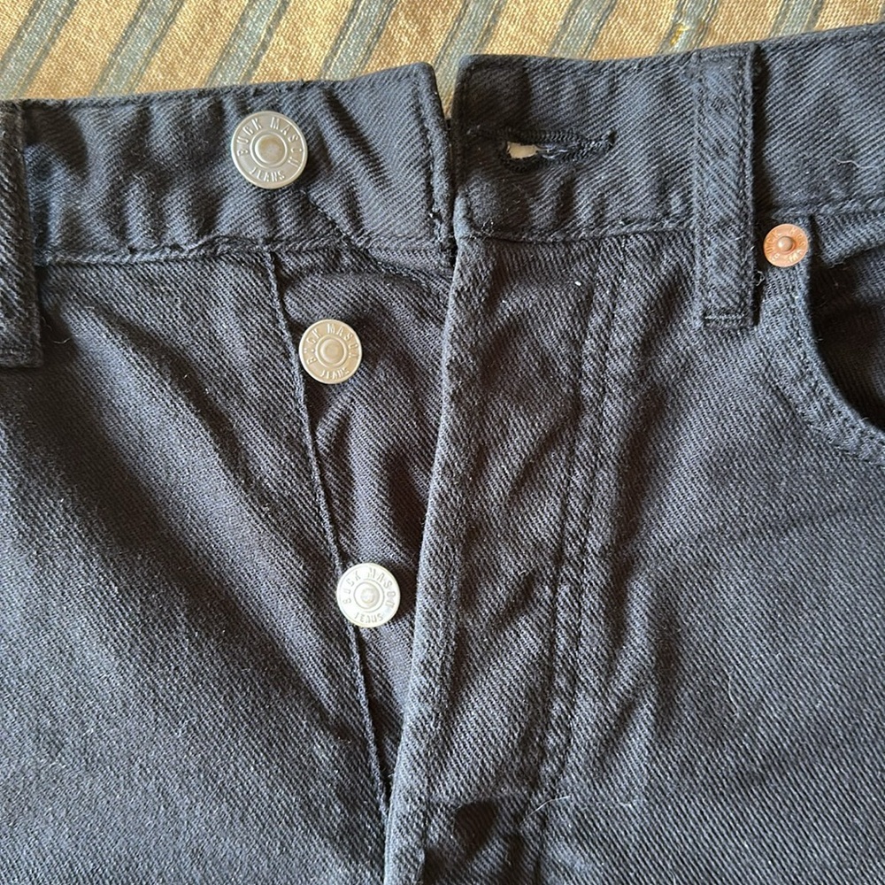 Buck Mason Black Denim Shorts - Picture 3 of 5